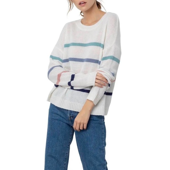 Rails Wool Alpaca Blend Crew Neck Pullover Knit Sweater Women's Size M NWT - Picture 1 of 13